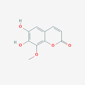 molecular formula C10H8O5 B011394 6,7-Dihydroxy-8-methoxycoumarin CAS No. 108221-59-6