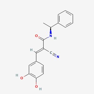 molecular formula C18H16N2O3 B1139406 (+)-Tyrphostin B44 CAS No. 133550-37-5