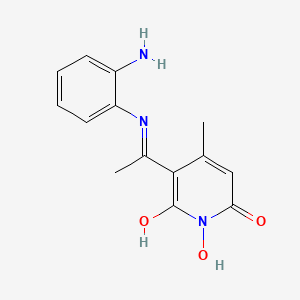 molecular formula C14H15N3O3 B1139409 SUN B8155 CAS No. 345893-91-6