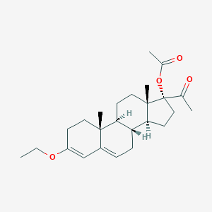 molecular formula C25H36O4 B113941 3-Ethoxy-17-hydroxypregna-3,5-dien-20-one 17-acetate CAS No. 16319-93-0