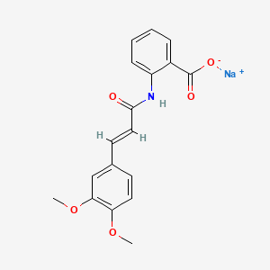 molecular formula C18H16NNaO5 B1139417 Tranilast sodium 