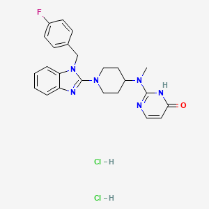 molecular formula C24H27Cl2FN6O B1139418 Mizolastine dihydrochloride 