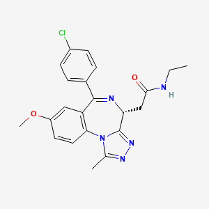 2-[(4R)-6-(4-Chlorophenyl)-8-methoxy-1-methyl-4H-[1,2,4]triazolo[4,3-a][1,4]benzodiazepin-4-yl]-N-ethylacetamide