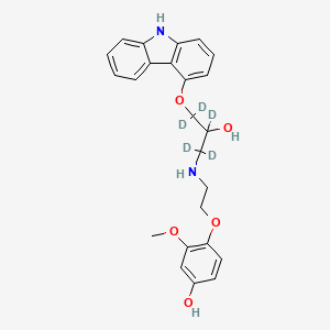 molecular formula C24H26N2O5 B1139447 4-Hydroxyphenyl Carvedilol D5 