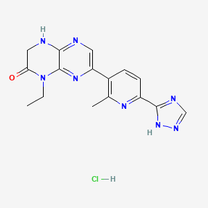 molecular formula C16H17ClN8O B1139457 CC-115 hydrochloride CAS No. 1300118-55-1