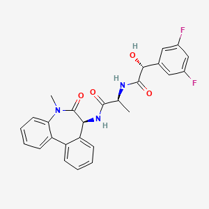 molecular formula C26H23F2N3O4 B1139473 LY-411575 (isomer 1) CAS No. 209984-58-7