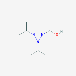 molecular formula C7H17N3O B011395 [2,3-Di(propan-2-yl)triaziridin-1-yl]methanol CAS No. 109319-67-7
