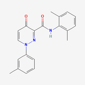 molecular formula C20H19N3O2 B11395045 N-(2,6-dimethylphenyl)-1-(3-methylphenyl)-4-oxo-1,4-dihydropyridazine-3-carboxamide 