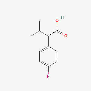 (2R)-2-(4-fluorophenyl)-3-methylbutanoic acid