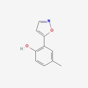 molecular formula C10H9NO2 B1139511 2-(5-Isoxazolyl)-4-methylphenol CAS No. 104516-57-6