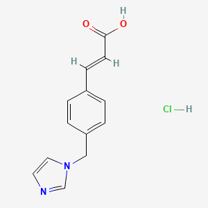 molecular formula C13H12N2O2.HCl B1139521 Ozagrel hydrochloride CAS No. 74003-18-2
