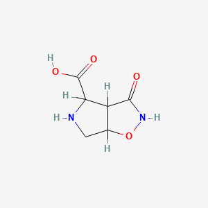 rel-(3aR,4S,6aR)-Hexahydro-3-oxo-2H-pyrrolo[3,4-d]isoxazole-4-carboxylic acid