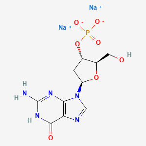 molecular formula C10H14N5NaO7P B1139534 2'-deoxyguanosine 3'-monophosphate sodium salt CAS No. 102814-03-9