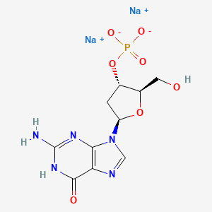 Sodium (2R,3S,5R)-5-(2-amino-6-oxo-1H-purin-9(6H)-yl)-2-(hydroxymethyl)tetrahydrofuran-3-yl phosphate