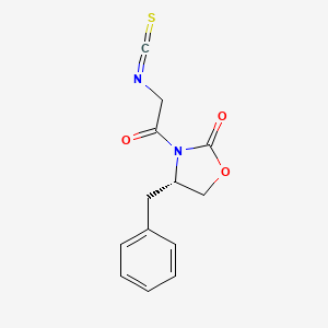molecular formula C13H12N2O3S B1139557 N-(Isothiocyanoacetyl)-(4S)-benzyl-2-oxazolidinone CAS No. 104324-18-7