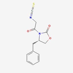 molecular formula C13H12N2O3S B1139557 (4S)-4-benzyl-3-(2-isothiocyanatoacetyl)-1,3-oxazolidin-2-one CAS No. 104324-18-7