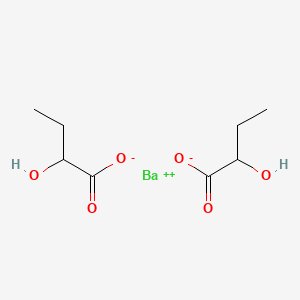 molecular formula C8H14BaO6 B1139563 DL-alpha-Hydroxybutyric acid barium salt CAS No. 103404-58-6