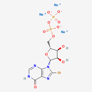 Trisodium;[[(2R,3S,4R,5R)-5-(8-bromo-6-oxo-1H-purin-9-yl)-3,4-dihydroxyoxolan-2-yl]methoxy-oxidophosphoryl] phosphate