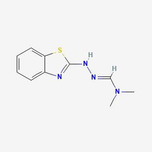 molecular formula C10H12N4S B1139569 Methanehydrazonamide,n-2-benzothiazolyl-n,n-dimethyl- CAS No. 100220-25-5