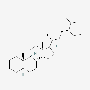 molecular formula C29H50 B1139573 (24R)-ETHYLCHOLEST-8(14)-ENE CAS No. 108881-85-2