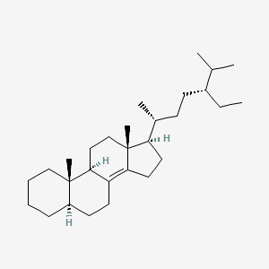 molecular formula C29H50 B1139573 Stigmast-8(14)-ene, (5a)-(9CI) CAS No. 108881-85-2