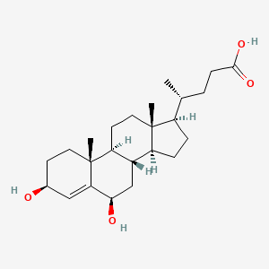 molecular formula C24H38O4 B1139592 3beta,6beta-Dihydroxychol-4-en-24-oic Acid CAS No. 106460-50-8