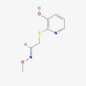 2-{[(2E)-2-(Methoxyimino)ethyl]sulfanyl}-3-pyridinol