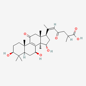 (20E)-3β,7β,15α-Trihydroxy-11,23-dioxo-5α-lanosta-8,20(22)-dien-26-oic acid