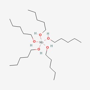 molecular formula C10H22NbO B1139607 1-(Pentyloxy)pentane--niobium (1/1) CAS No. 105091-67-6