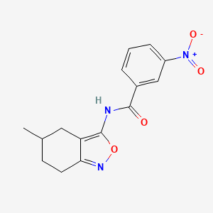 molecular formula C15H15N3O4 B11396109 N-(5-methyl-4,5,6,7-tetrahydro-2,1-benzoxazol-3-yl)-3-nitrobenzamide 