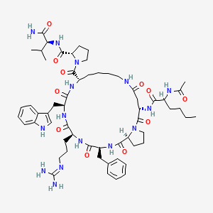 L-Valinamide,N-acetyl-L-norleucyl-L-a-aspartyl-L-prolyl-D-phenylalanyl-L-arginyl-L-tryptophyl-L-lysyl-L-prolyl-, (27)-lactam