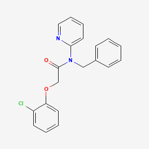 molecular formula C20H17ClN2O2 B11396410 N-benzyl-2-(2-chlorophenoxy)-N-(pyridin-2-yl)acetamide 