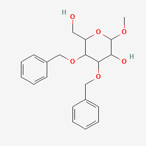 molecular formula C₂₁H₂₆O₆ B1139647 6-(Hydroxymethyl)-2-methoxy-4,5-bis(phenylmethoxy)oxan-3-ol CAS No. 79218-87-4