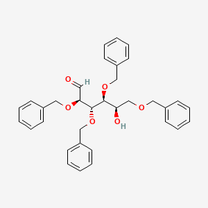 molecular formula C₃₄H₃₆O₆ B1139650 (2R,3S,4S,5R)-2,3,4,6-Tetrakis(benzyloxy)-5-hydroxyhexanal CAS No. 53081-25-7
