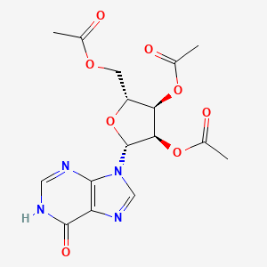molecular formula C₁₆H₁₈N₄O₈ B1139654 Inosine 2',3',5'-triacetate CAS No. 3181-38-2