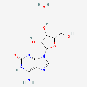 molecular formula C10H15N5O6 B1139663 Isoguanosine Hydrate CAS No. 359436-55-8