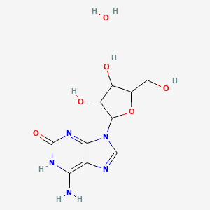 molecular formula C₁₀H₁₃N₅O₅ B1139663 Isoguanosine Hydrate CAS No. 359436-55-8
