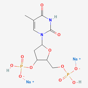 molecular formula C₁₀H₁₄N₂Na₂O₁₁P₂ B1139664 Thymidine 3',5'-Diphosphate Disodium Salt CAS No. 386229-77-2