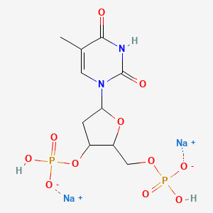 Disodium;[3-[hydroxy(oxido)phosphoryl]oxy-5-(5-methyl-2,4-dioxopyrimidin-1-yl)oxolan-2-yl]methyl hydrogen phosphate