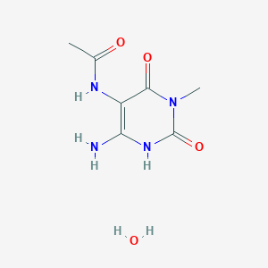 5-Acetamido-6-amino-3-methyluracil hydrate
