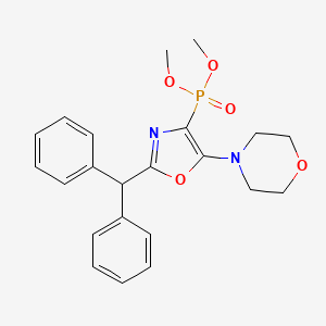 molecular formula C22H25N2O5P B11396699 Dimethyl [2-(diphenylmethyl)-5-(morpholin-4-yl)-1,3-oxazol-4-yl]phosphonate 