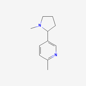 molecular formula C11H16N2 B1139683 2-methyl-5-(1-methylpyrrolidin-2-yl)pyridine CAS No. 101540-79-8