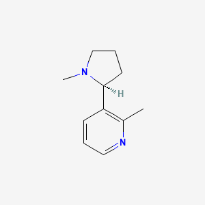 Pyridine, 2-methyl-3-(1-methyl-2-pyrrolidinyl)-, (S)-