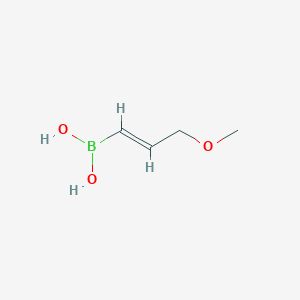 molecular formula C₄H₉BO₃ B1139685 3-METHOXY-1-PROPENYLBORONIC ACID CAS No. 1092449-36-9