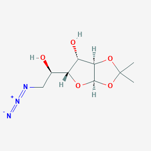 molecular formula C₉H₁₅N₃O₅ B1139691 6-Azido-6-deoxy-1,2-O-isopropylidene-a-D-glucofuranose CAS No. 65371-16-6