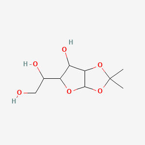 molecular formula C₉H₁₆O₆ B1139692 1,2-O-Isopropylidene-alpha-D-glucofuranose CAS No. 253328-56-2