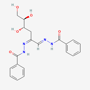 molecular formula C₂₀H₂₂N₄O₅ B1139696 3-Deoxy-D-glucosone-bis(benzoylhydrazone) CAS No. 32443-70-2