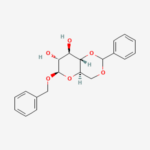 molecular formula C₂₀H₂₂O₆ B1139698 Benzyl 4,6-O-benzylidene-b-D-glucopyranoside CAS No. 58006-32-9