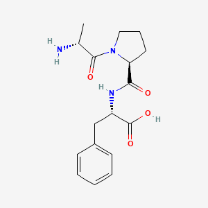 molecular formula C17H23N3O4 B1139708 H-D-Ala-Pro-Phe-OH CAS No. 105931-66-6