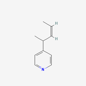 molecular formula C10H13N B1139712 4-[(3Z)-3-Penten-2-yl]pyridine CAS No. 100190-72-5
